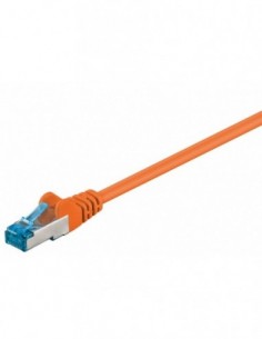 RB-LAN Patchcord S/FTP (PiMF) LSZH pomarańczowy Cat.6a, 0.25m